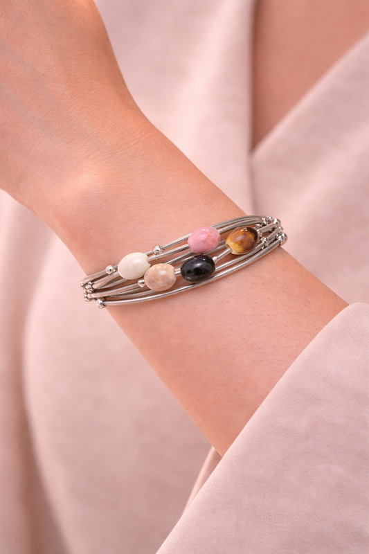 Pastel Stone Symphony Bracelet