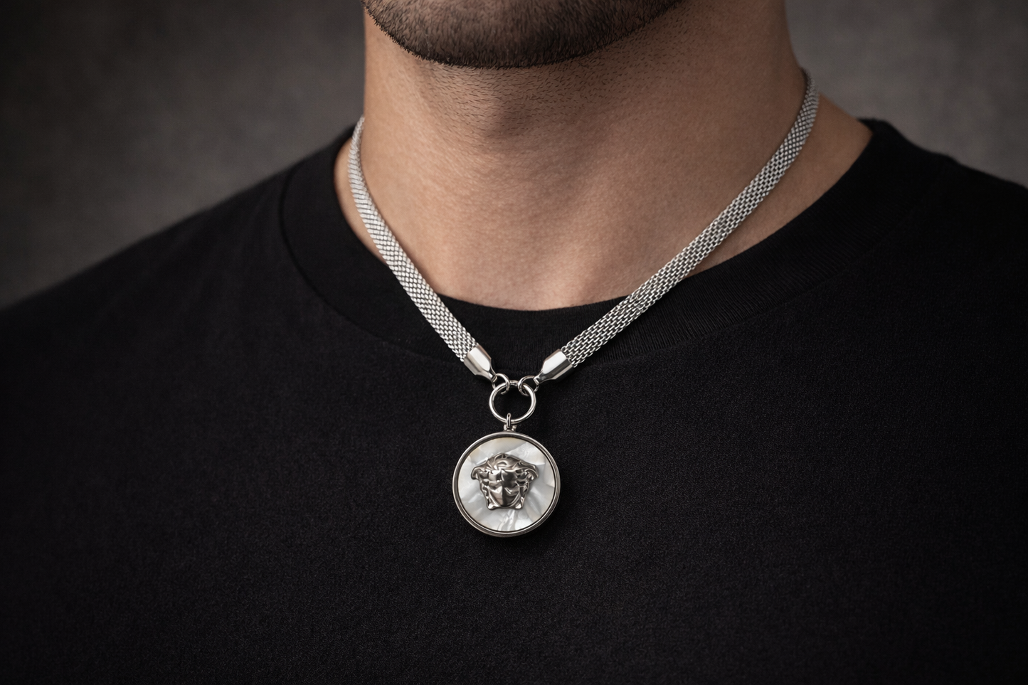 Ivory Medusa Neck Chain