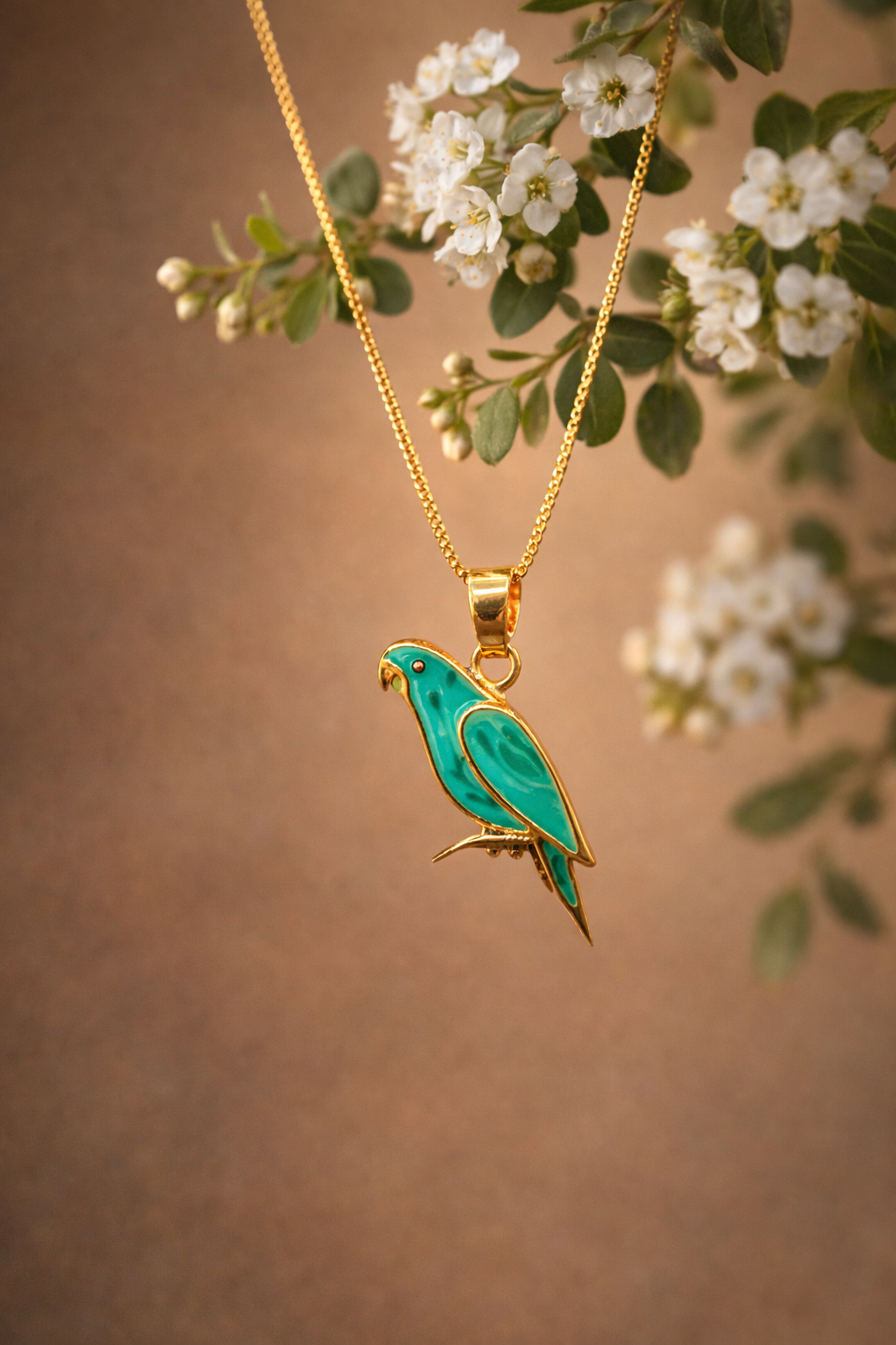Emerald Songbird Pendant