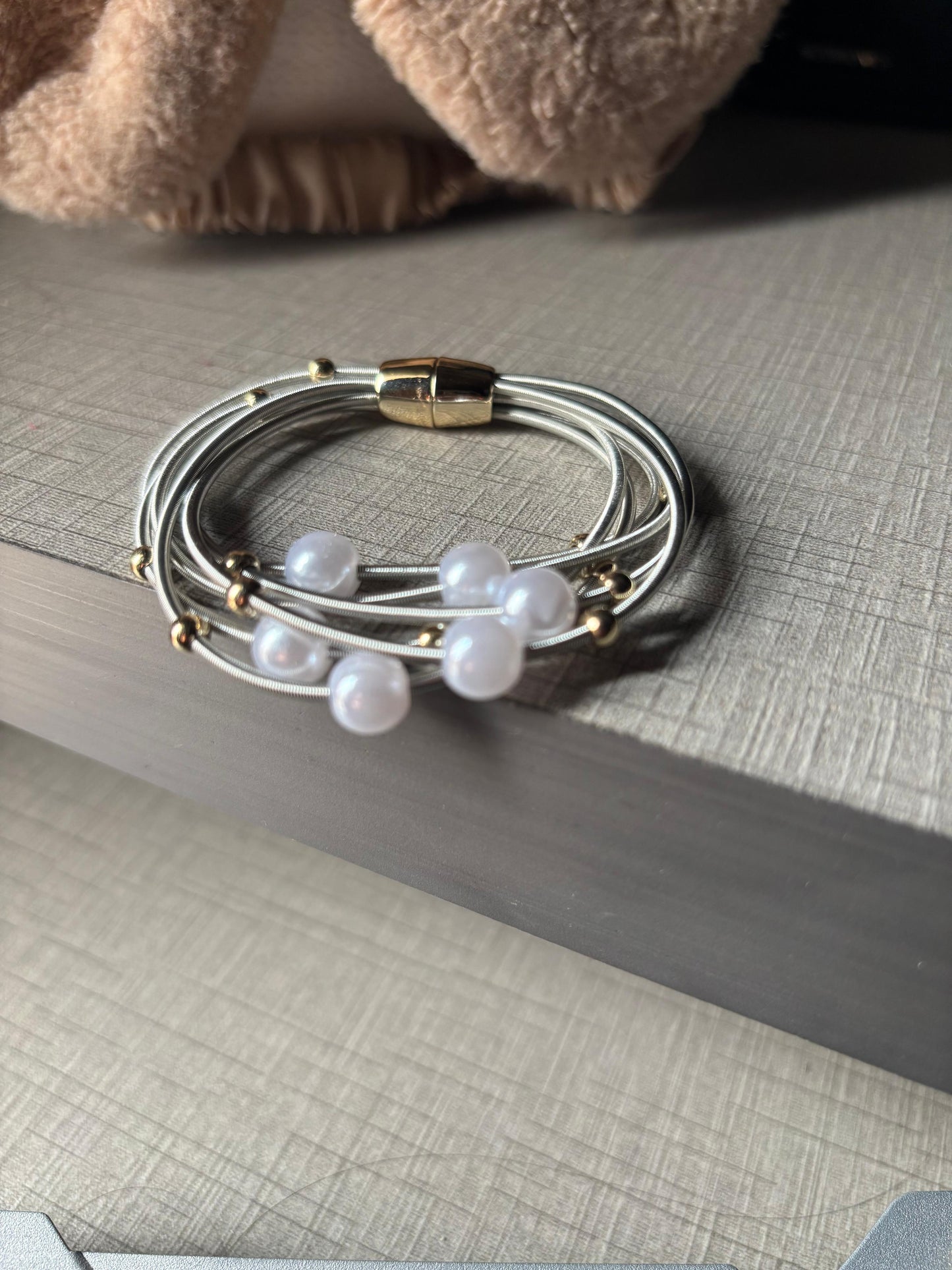 Celestial Pearl Strands Bracelet