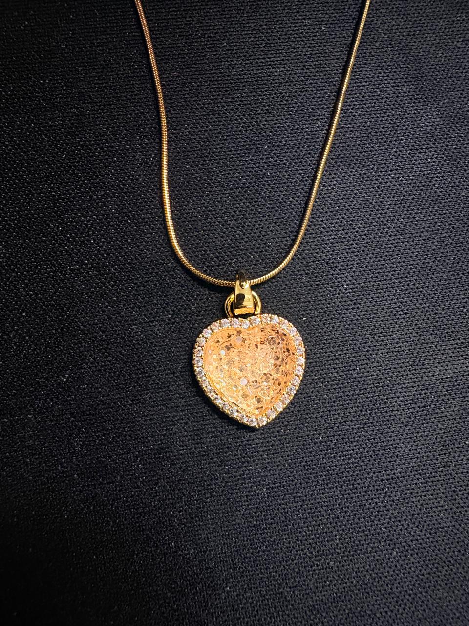 Celestia Crystal Heart Necklace